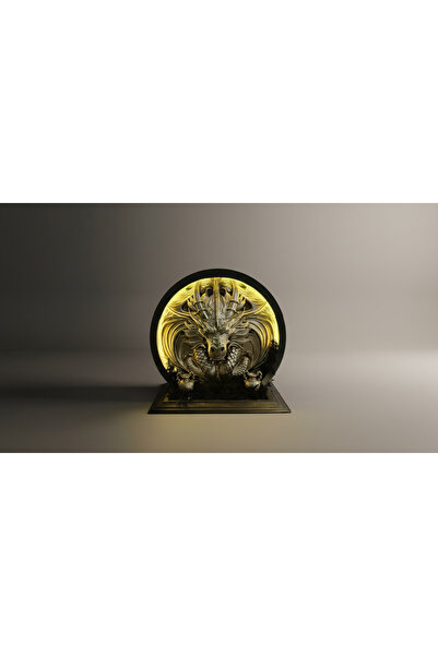 FORTE DESING Ejderhanın Nefesi– LED Işıklı Mistik Ejderha Tasarımlı Geriye Akış&Çubuk Tütsülük,Dekoratif-Hediyeli