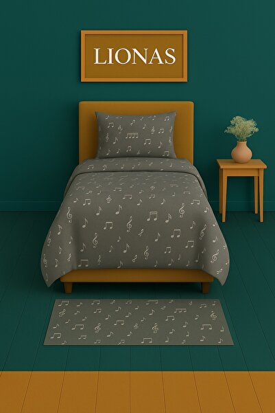 StellaFlavo Single Patterned Duvet Cover + 1 Pillowcase with Cover