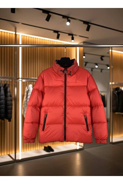 YusGos Unisex Baby Girl/Boy Waterproof Inflatable Coat with Hidden Hooded Zipper Pockets (2-15 Years) Red