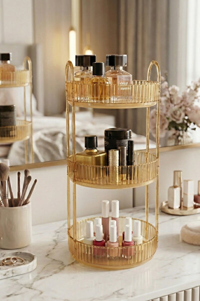 UNIQUE ME Amber Makeup Organizer - Cosmetic and Jewelry Organizer, for Kitchen and Bathroom