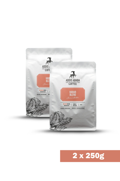 Addis Ababa Coffee Harar Blend 250 Gr X 2
