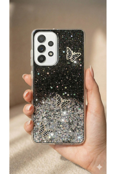 Rivor Samsung Galaxy A13 4g Case Camera Protruding Silvery Butterfly Embossed...