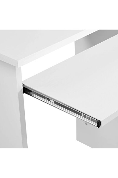 AGD Modern Versatile Home Office Desk, Practical Elegant Design, 106x50x74 cm, White