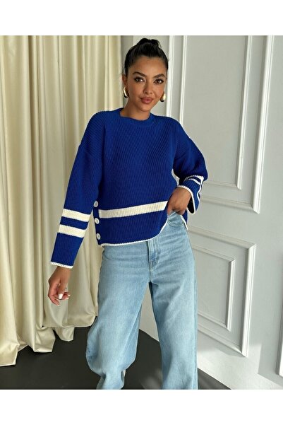 Modamorfo Светр з ґудзиками з боків і візерунком з плетіння - Saks