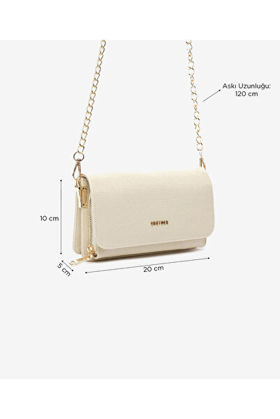Greyder Kadın Krem Omuz Çantası 5Y2CN69676