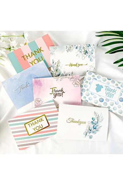fulina Thank You Cards With Envelopes Bulk Set & Stickers For Wedding Party Business Pack of 48