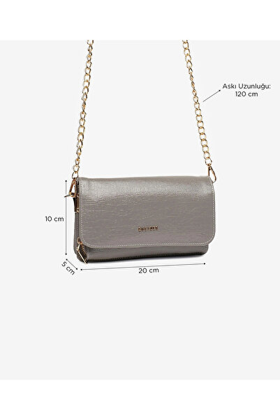 Greyder Kadın Gri Omuz Çantası 5Y2CN69676