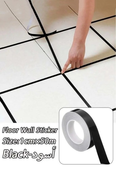 Generica 1cm×50m Tile Stickers Decorative Floor Wall Sticker Peel and Stick A...