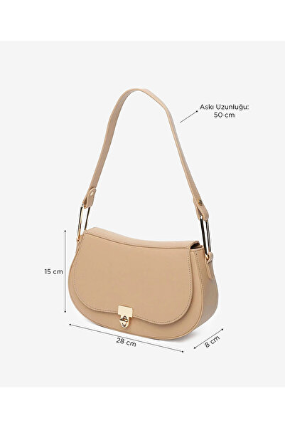 Greyder Kadın Deve Tüyü Omuz Çantası 5Y2CN69707