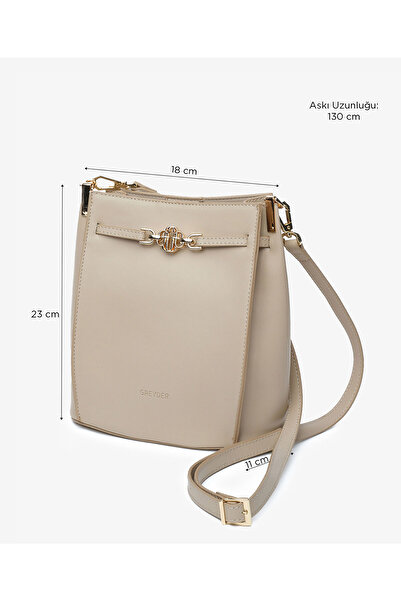 Greyder Kadın Vizon Omuz Çantası 5Y2CN69683