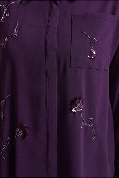 Alvina Shirt Collar Pants Suit 45418