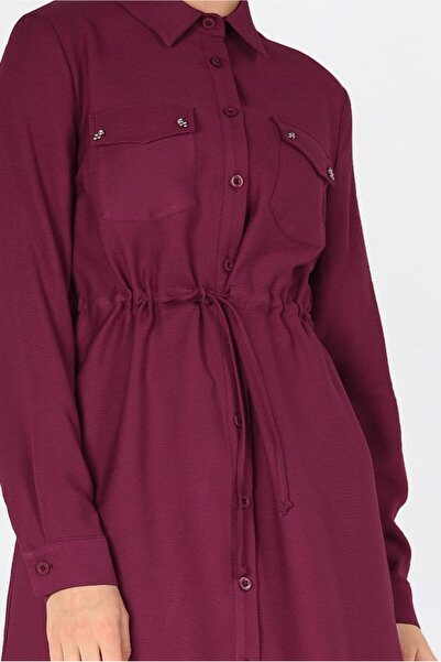 Alvina Buttoned Tunic with Button with Waist 4703