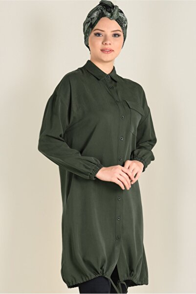 Alvina Tunic with Skirts with Stripes Elastic Tunic 4704