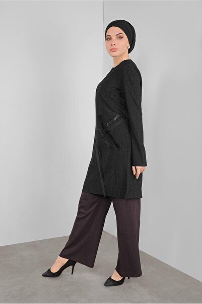 Alvina Silvery Stone Feather Tunic 41310