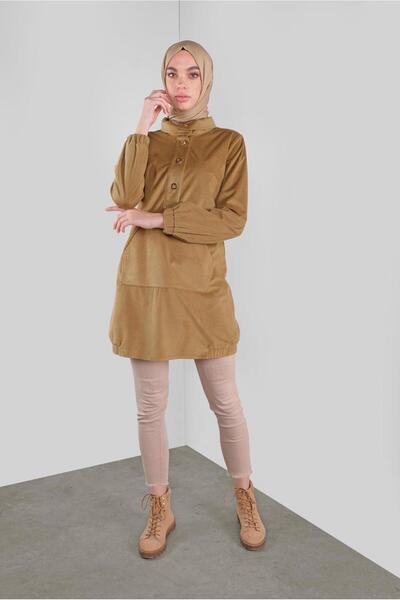 Alvina Cornered Velvet Tunic 41313