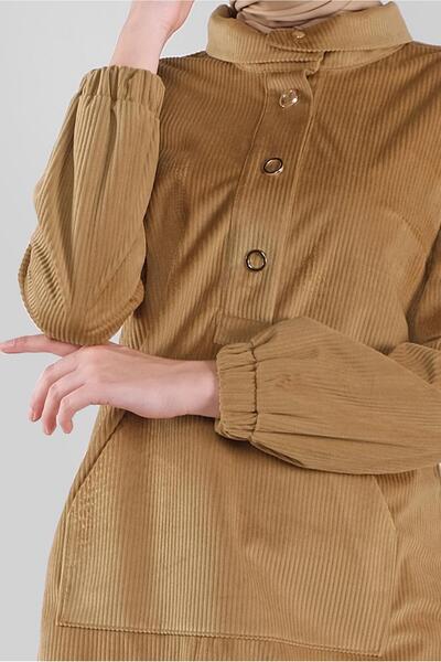 Alvina Cornered Velvet Tunic 41313