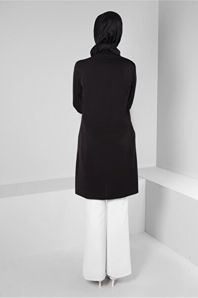 Alvina BEAD EMBROIDERY DETAILED SCARF COLLAR TUNIC 43530