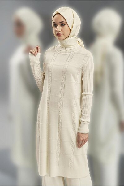 Alvina Throat Collar Knit Tunic 44902