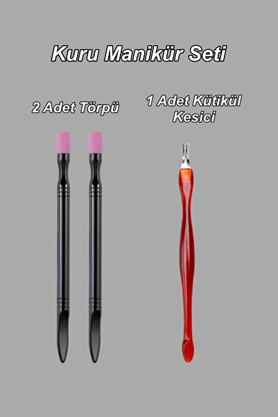 Easy Beauty Manikür Seti Tırnak Eti Törpüsü ve Kütikül Kesici Set. Nail Art i...