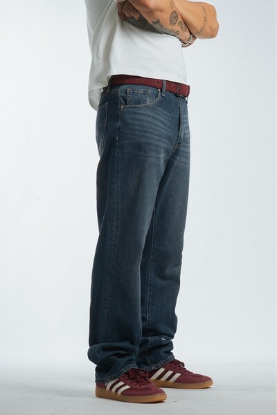 GRJ denim Shadow Fade Baggy Fit Blue Men's Jeans