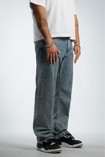 GRJ denim Blue Baggy Fit Men's Jean Pants Us4255Mv