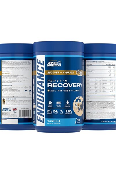 applied nutrition Endurance Velocity Fuel Recovery Post Exercise Recovery, Vanilla, 1.5 KG