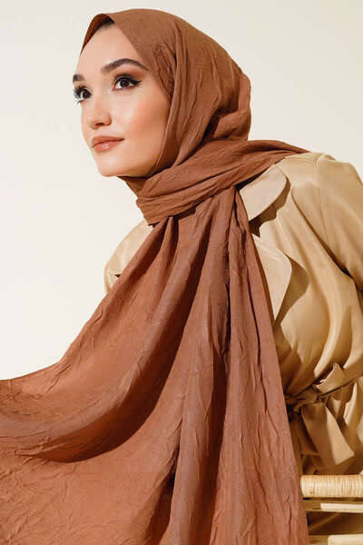 Aden Noor Retro Desen Pamuk Şal