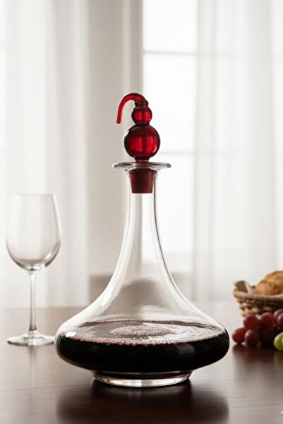 Paşabahçe Kristal Kırmızı Kapaklı 1000 cc Karaf 92532