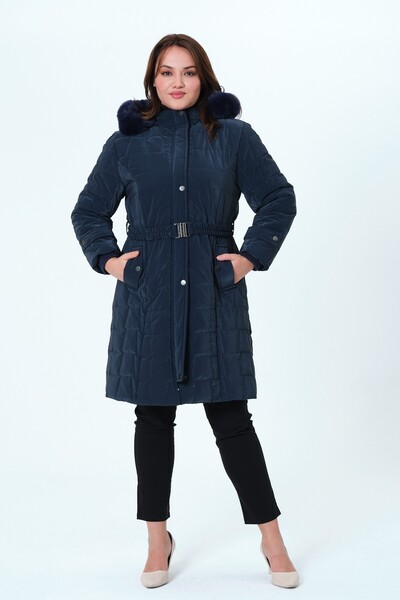 GLR&GYM DURUGÜL KADIN BÜYÜK BEDEN NOVA KUMAŞ ARA BOY KAPİTONE MONT