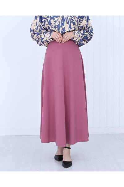 Modamorfo Cherry Zippered Flared Skirt