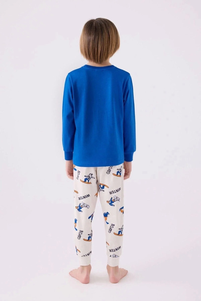 Rolypoly Boy's Blue Long Sleeve Pajama Set