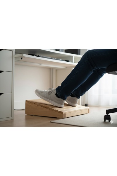 Tunca Masa Altı Ayaklik Çam Agacindan, Masa Altı Ayak Desteği