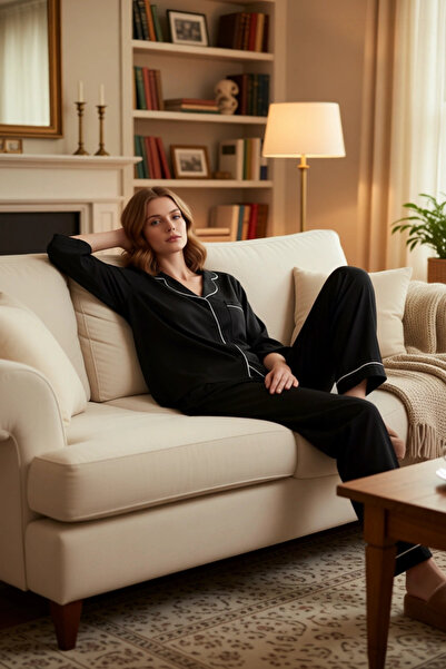 PayBuy Ženska Viskoza pidžama set Shally Tkano zimski profesionalni set za sv...