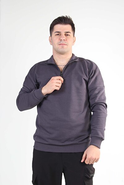 Mckanzie 5485 ψηλός λαιμός Φούτερ με μισό φερμουάρ