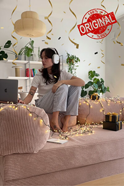 Dekoro YENY SOFA FİTİLLİ KADİFE, MODERN, PRATİK, YER YATAĞI, DAYANIKLI, BONDEX SÜNGER, ÖZEL ÖLÇÜ İMKANI