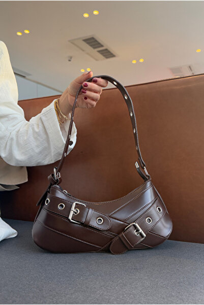 Mupa Shoes Women's Hand and Shoulder Bag Aci Brown