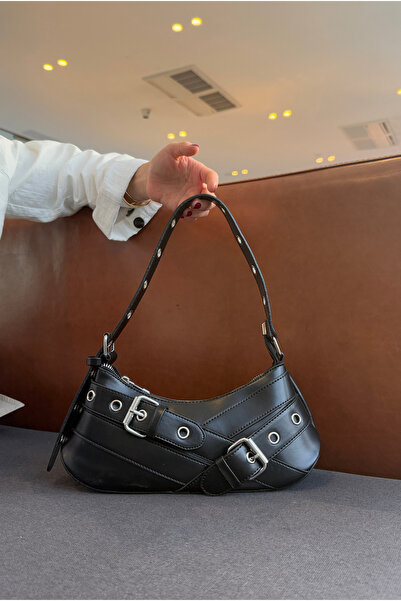 Mupa Shoes حقيبة يد وكتف نسائية باللون الأسود