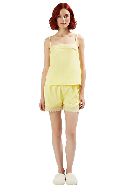 PayBuy Γυναικεία βαμβακερή πιτζάμες με λεπτό λουράκι ποπλίνα υφασμένη μακράς διαρκείας για καθημερινή χρήση