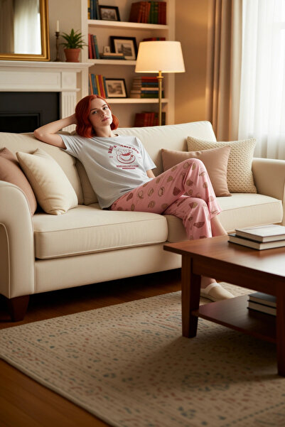 PayBuy Γυναικείο 100% βαμβακερό κοντομάνικο σετ πιτζάμες με λαιμόκοψη μοντέρν...