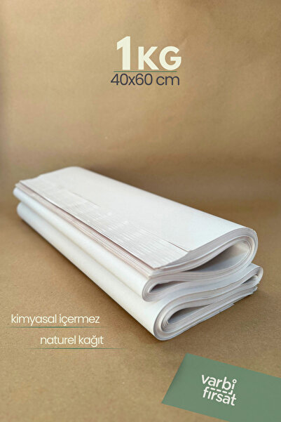 Varbifırsat 1 Kg 40x60 Tabak - Bardak Sarma Taşıma Taşınma Paketleme Kağıdı Hediye Paketi