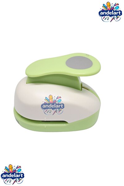 andelart Eva Daire Desenli Büyük Boy Şekilli Delgeç 1.5" 3,5 Cm