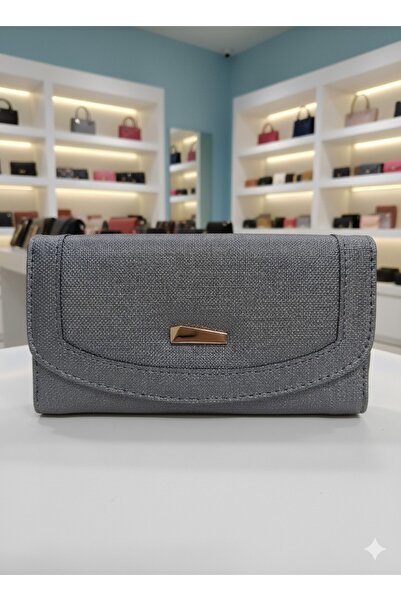 Newish Polo Envelope Model Covered Zippered Faux Leather Women's Portfolio Wallet-Large Size