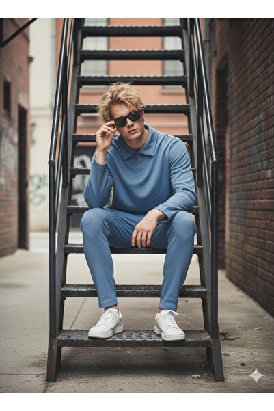 ribana Unisex Shirt with Cotton Pocket Inside the Collar, Regular Elastic Waist, 2-Piece Set