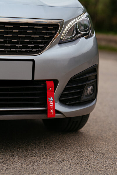TUSBA MARKET Peugeot Compatible Red Color High Quality Bumper Tongue & Tow Rope