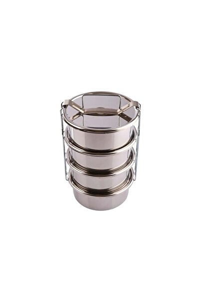 Doğuş Mutfak Sefer Tası 4 Lü Paslanmaz Çelik Tek Kişilik 12x6 cm