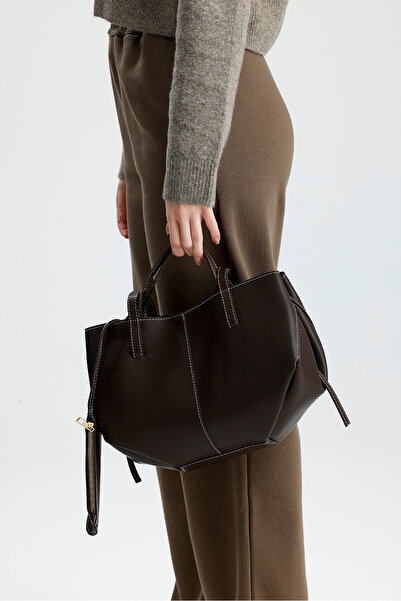 Çantacımstore Women's Cyme Mini Pinterest Bag Bitter Brown