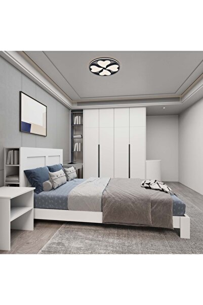 renazzo mobilya My Chapter Çok Amaçlı Başlıklı MDF Karyola - Çift Kişilik - 1...