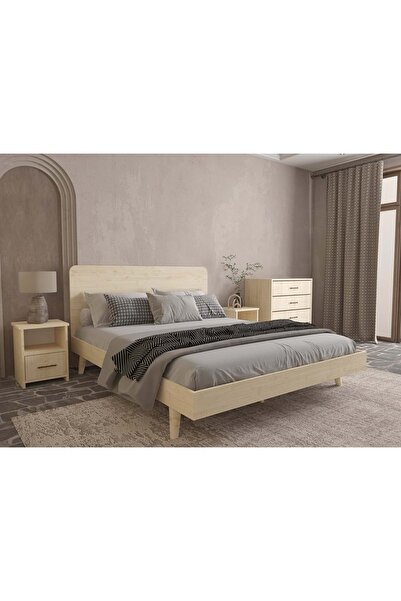 RENAZZO Softwood Vernik Yatak Odası Seti