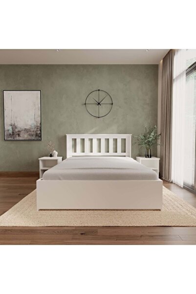 renazzo mobilya Stark Beyaz 2 Çekmeceli Kolay Kurulum