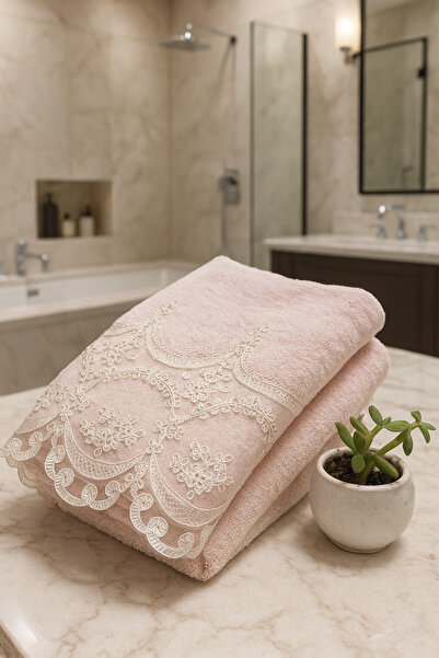 Çeyiz Bahçesi فابيلا منشفة مخملية بودرة 50&90